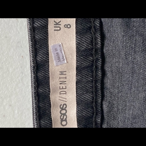 Asos Black Denim Skirt Sz 6(UK 8) - Picture 6 of 6